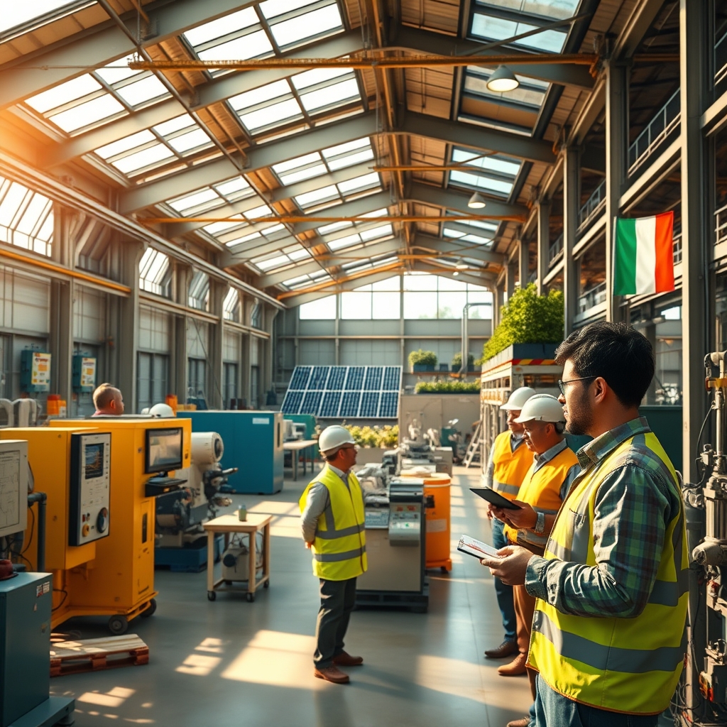La svolta green della manifattura italiana: investimenti, opportunità e gap regionali